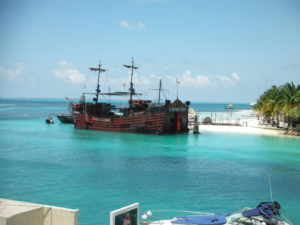 Checking out the pirate dinner cruise