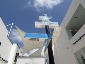 playa del carmen street sign