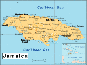 jamaica map