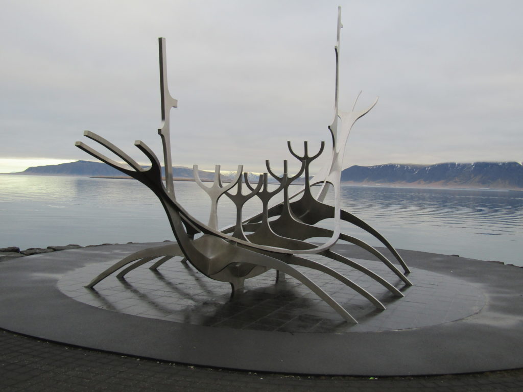 Viking ship statue - sun voyager - iceland travel tips