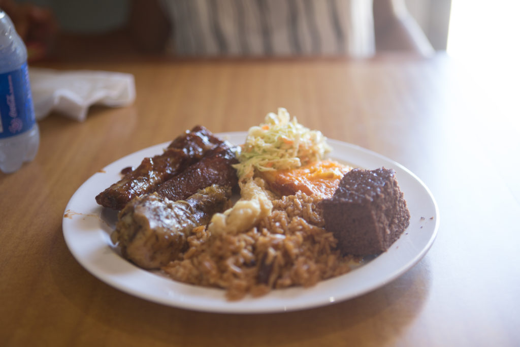 Things to Do in Exuma - lunch rce and peas