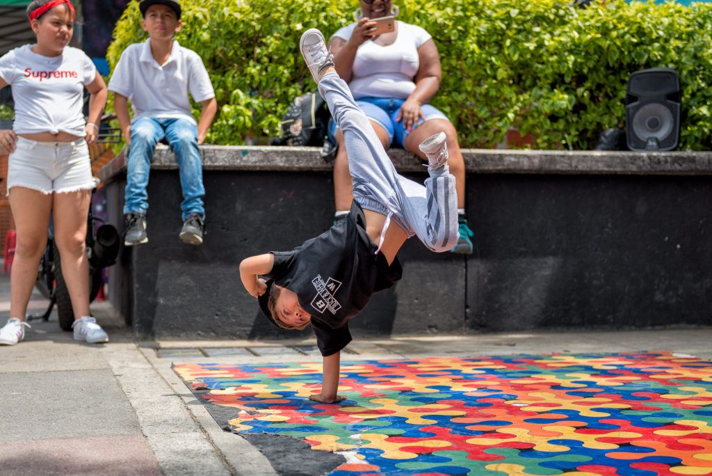 Colombia South America medellin comuna 13 child