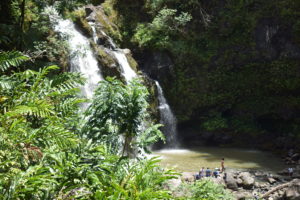 maui hawaii road to hana waterfall