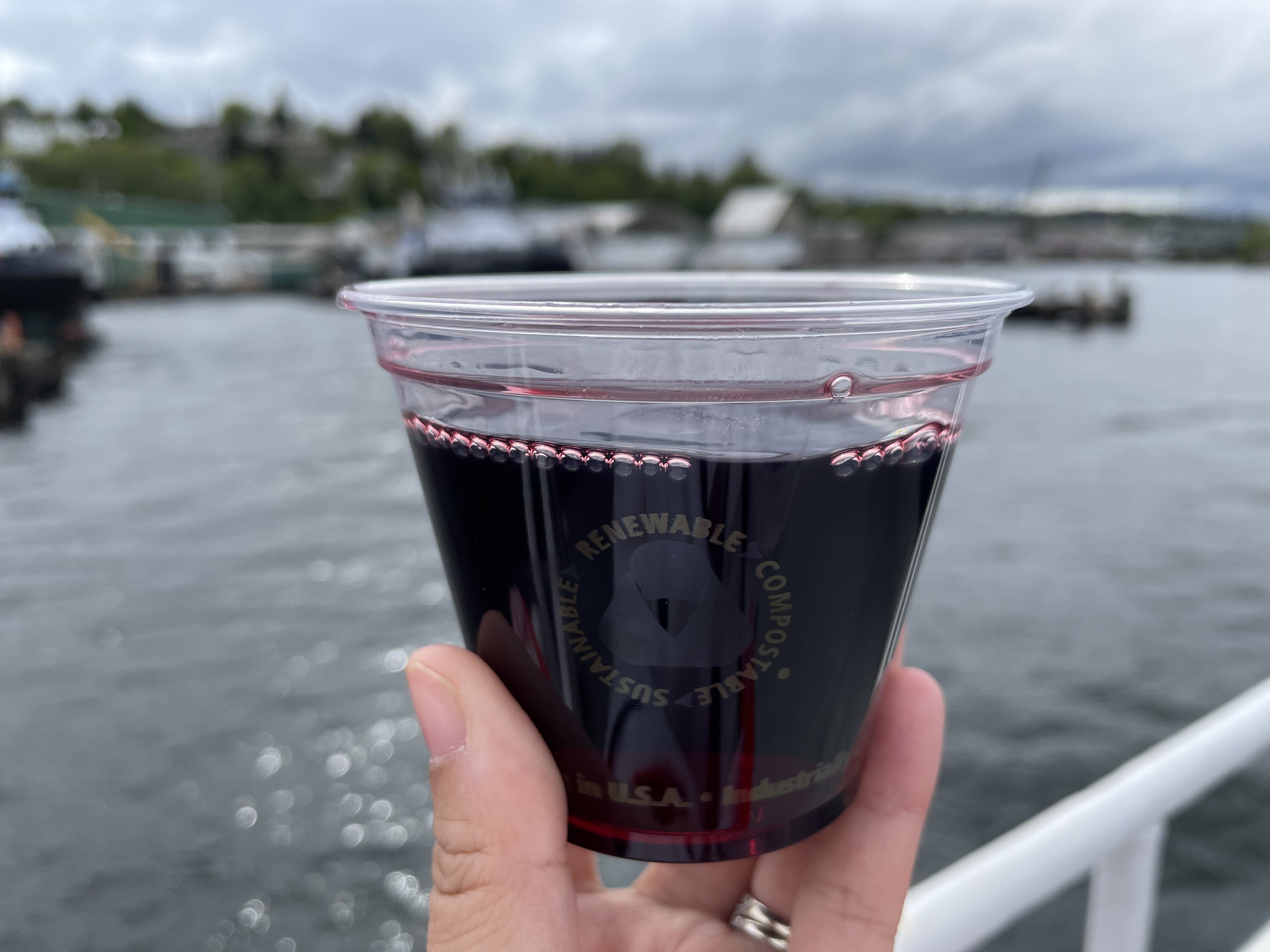 red wine - Puget Sound Cruise