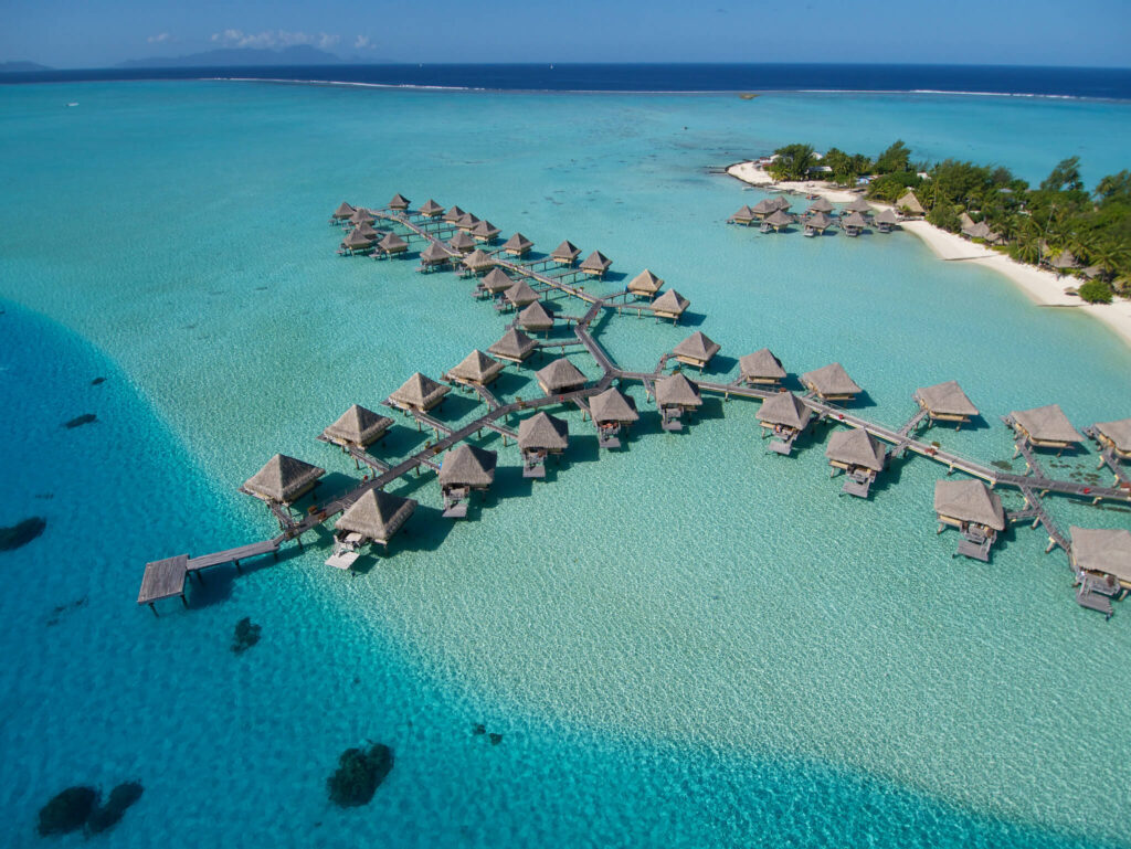 Bora Bora overwater bungalows - Intercontinental Bora Bora Le Moana Resort