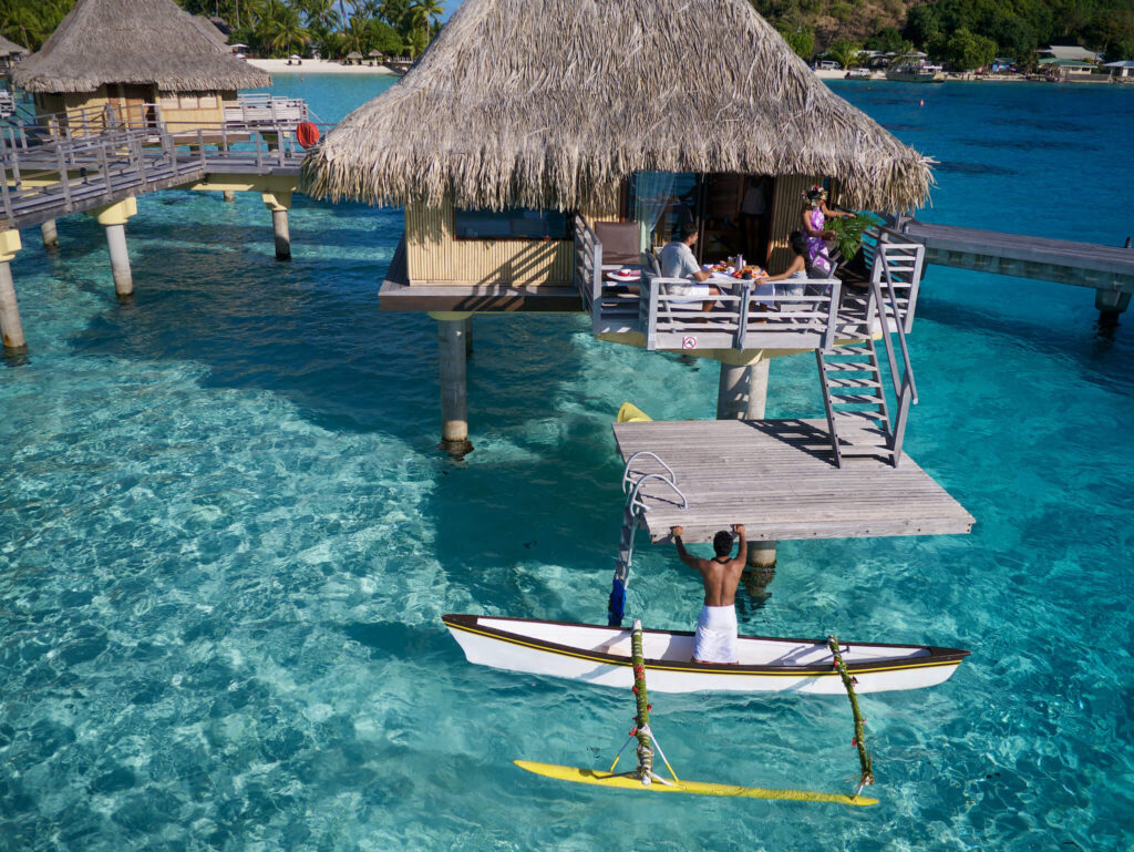 Bora Bora overwater bungalows - Intercontinental Bora Bora Le Moana Resort