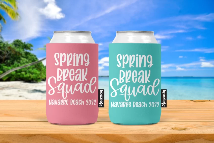 Spring break square koozie - Best Spring Break Destinations