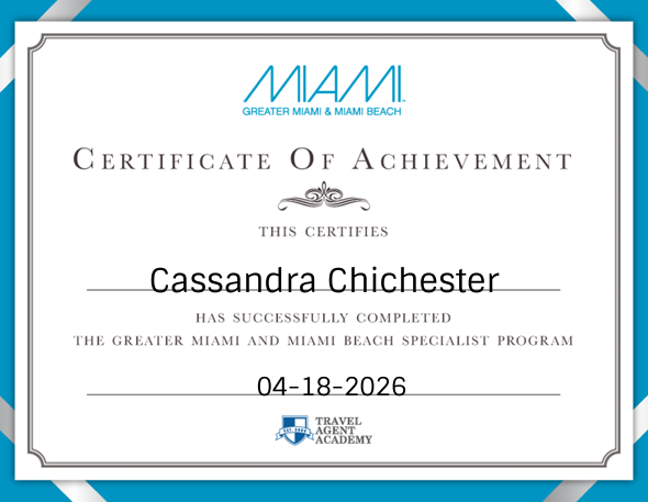 Miami and Miami Beach Specialist Travel Agent